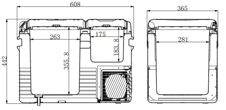 фото Холодильник MobileComfort MC-45 портативный компрессорный 33.5 литров, до -20С, питание 12/24/220V